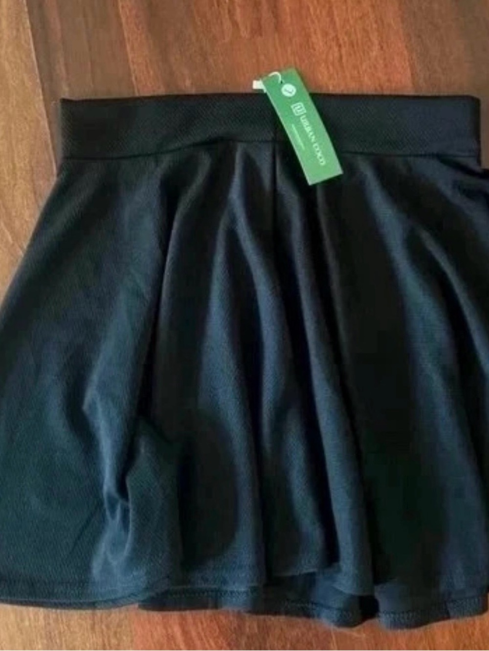 Urban Coco Black Mini Skirt with Clean Waistband #athleisure #activewear